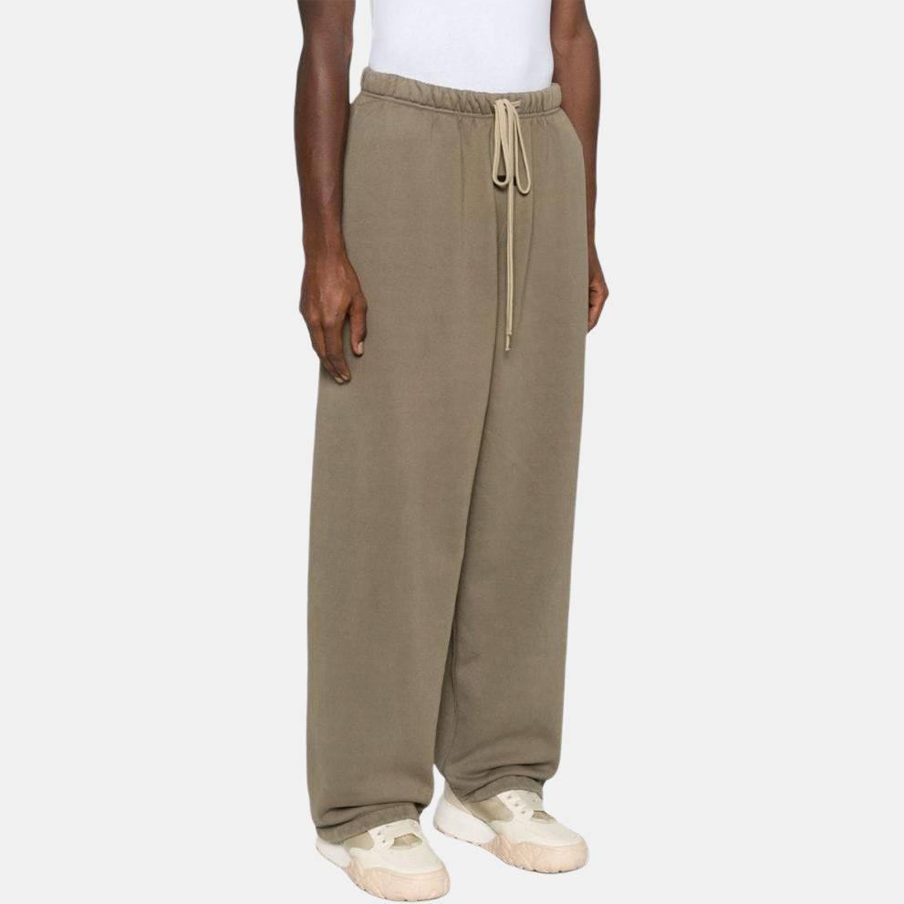 Fear of God Essentials Heavy Fleece Relaxed Sweatpants With Logo Print Men Bottoms Cypress-Green Military 130BT244465F