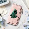 Fashion Astronaut Print Long Wallet PU Leather Multi Card Holder Portable Purse for Daily Use