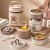 Stainless Steel Insulated Lunch Box Portable Insulated Bucket for Delivering Meals Food-grade Lunch Box Double-layer Lunch Box Bag