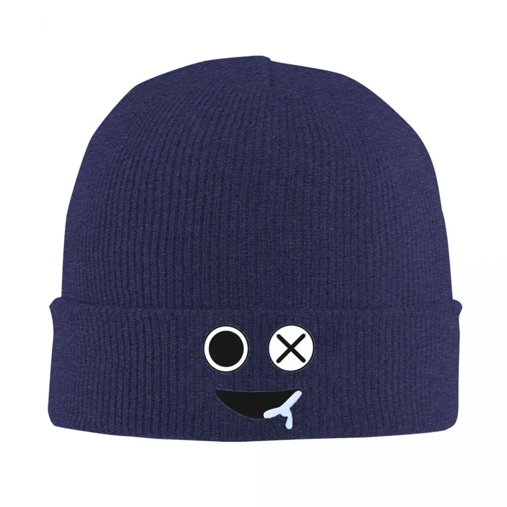 Rainbows Friend Blue Face Hat Autumn Winter Beanies Warm Cartoon Game Cap Men Women Acrylic Knitted Caps