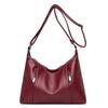 Damen-Schultertasche aus weichem Leder, Messenger-Tasche, inklusive Geldbörse und Kartenpaket