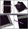 RainbowOcean Tarot Cloth Set of Velvet with Pouch for Tarot Luxury Large 66 X 66cm 2, Cards, Size, (Purple)