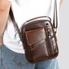 Top Grain Genuine Leather Men's Crossbody Shoulder Bag - Luxury Business & Commute Style