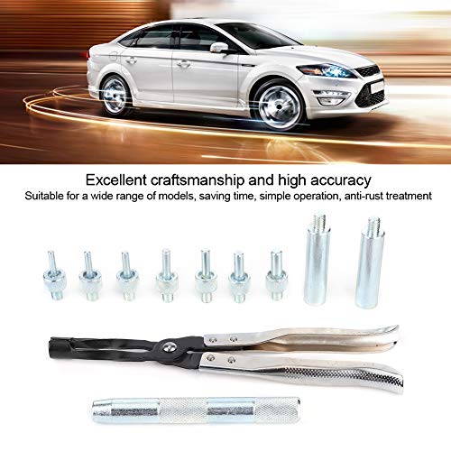 Duokon Valve Stem Seal Remover Kit, 11-Piece Set Valve Stem Seal Pliers Removal and Installation Kit with Long Drive Handles for Automotive Garage Too