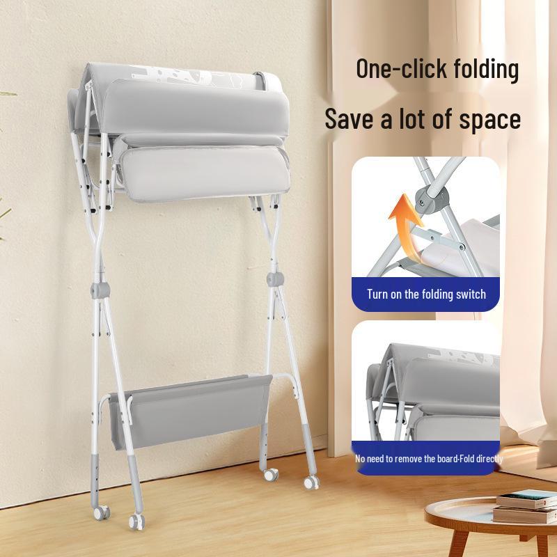 Portable Baby Changing Table: Multifunctional, Foldable & Washable for Diaper Changes and Massages