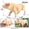Cross-Border Animal Toy Set: Sheep, Cow, Horse, Donkey, Goat, Poultry Plastic Models