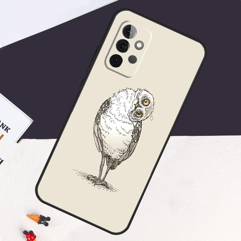 Cute Owl Cartoon Case For Samsung Galaxy A22 A16 A33 A36 A56 A26 A15 A55 A53 A35 A32 A52 A54 A34 A14 A05 A06