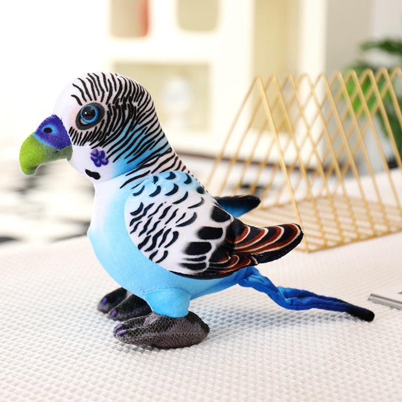 Cute Simulation Parrot Doll Plush Toy Zoo Peacock Doll Home Decoration Children's Soothing Doll