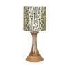 41.1 Cm Rustic Wood Table Lamp Bedside Desk Lamps for Living Bedroom Study Night, House Warming Diwali Gift, Fabric Shade