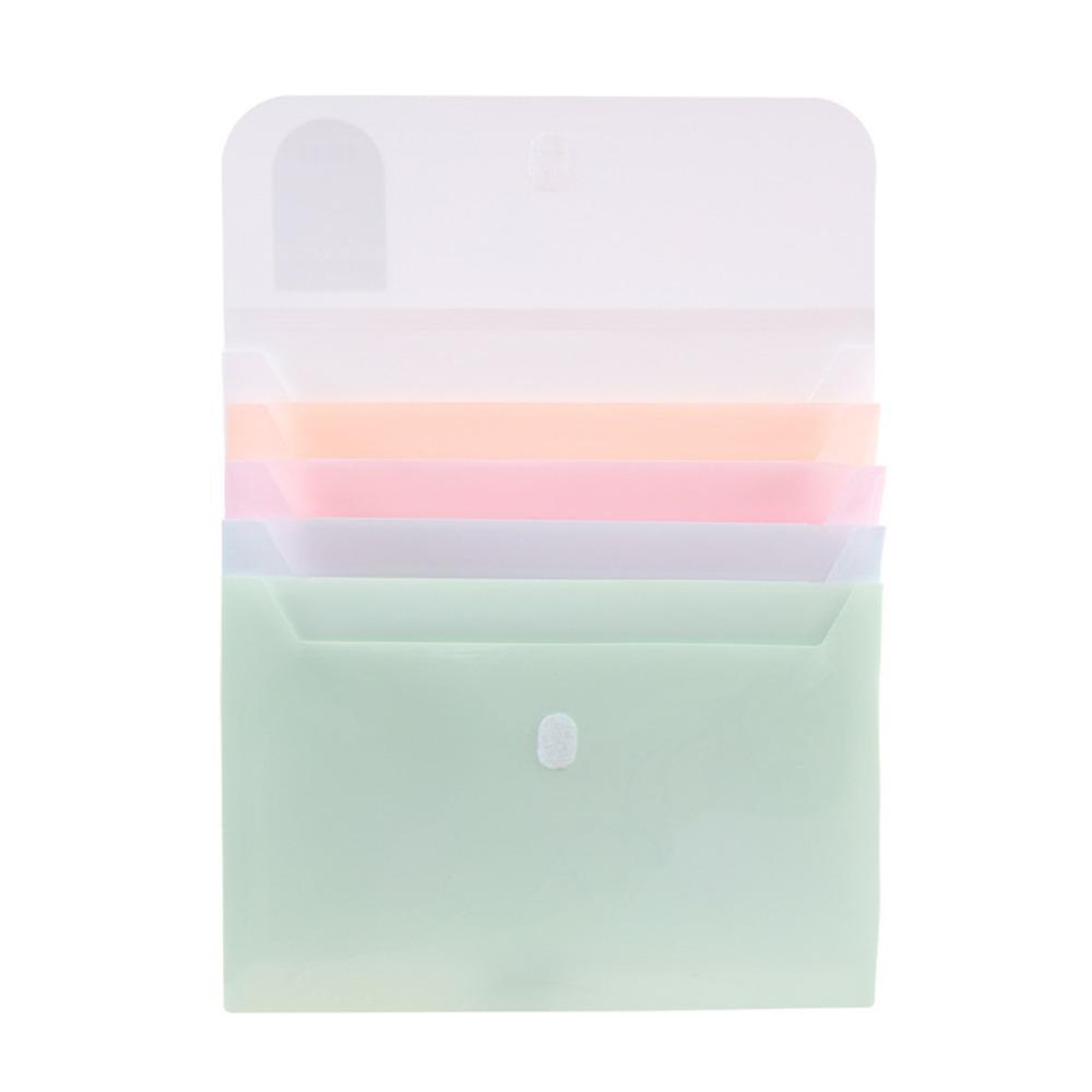 

Paper Insert Type Test Paper Storage Bag Transparent Data Booklet Portable A4 File Bag Students Morandi color