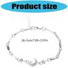 Fashionable Star Moon Pattern Jewelry Lightweight Comfort Chain Bracelet For Daily Wear And Special Occasion