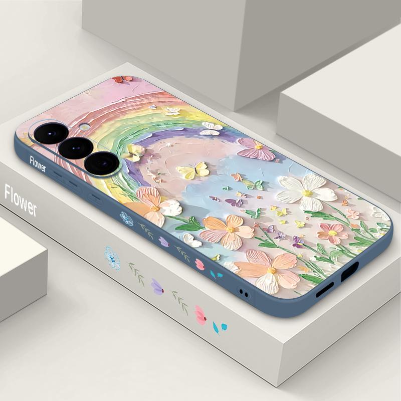 Little Flower Pattern Phone Case For Samsung Galaxy S24 S25 FE S26 S25 S23 S22 Ultra A57 A17 A56 A16 A55 A15 A54 A36 Soft Cover