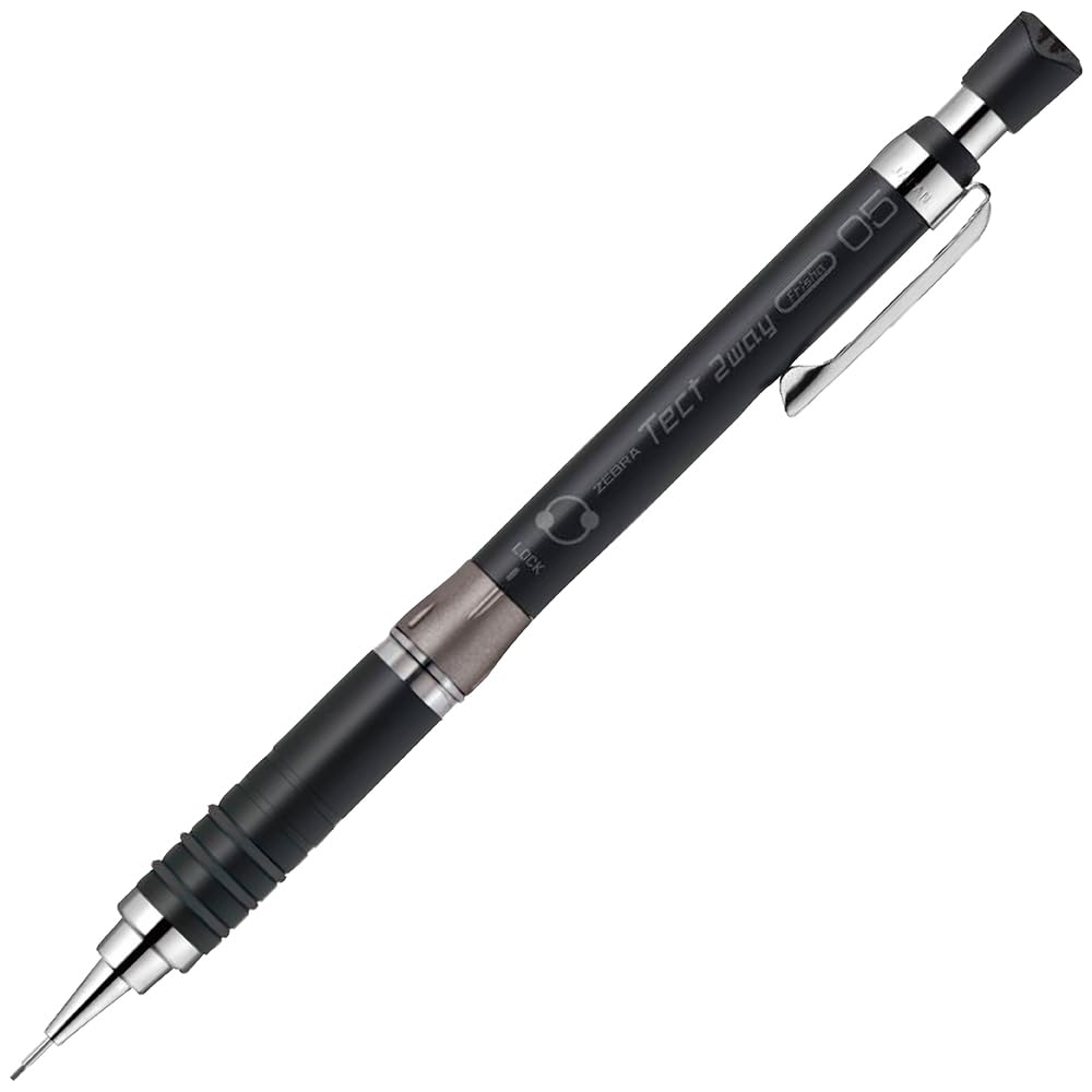 Zebra Mekanisk Tect Two Blyant, Way, 0,5 mm, Svart, MA41-BS-BK