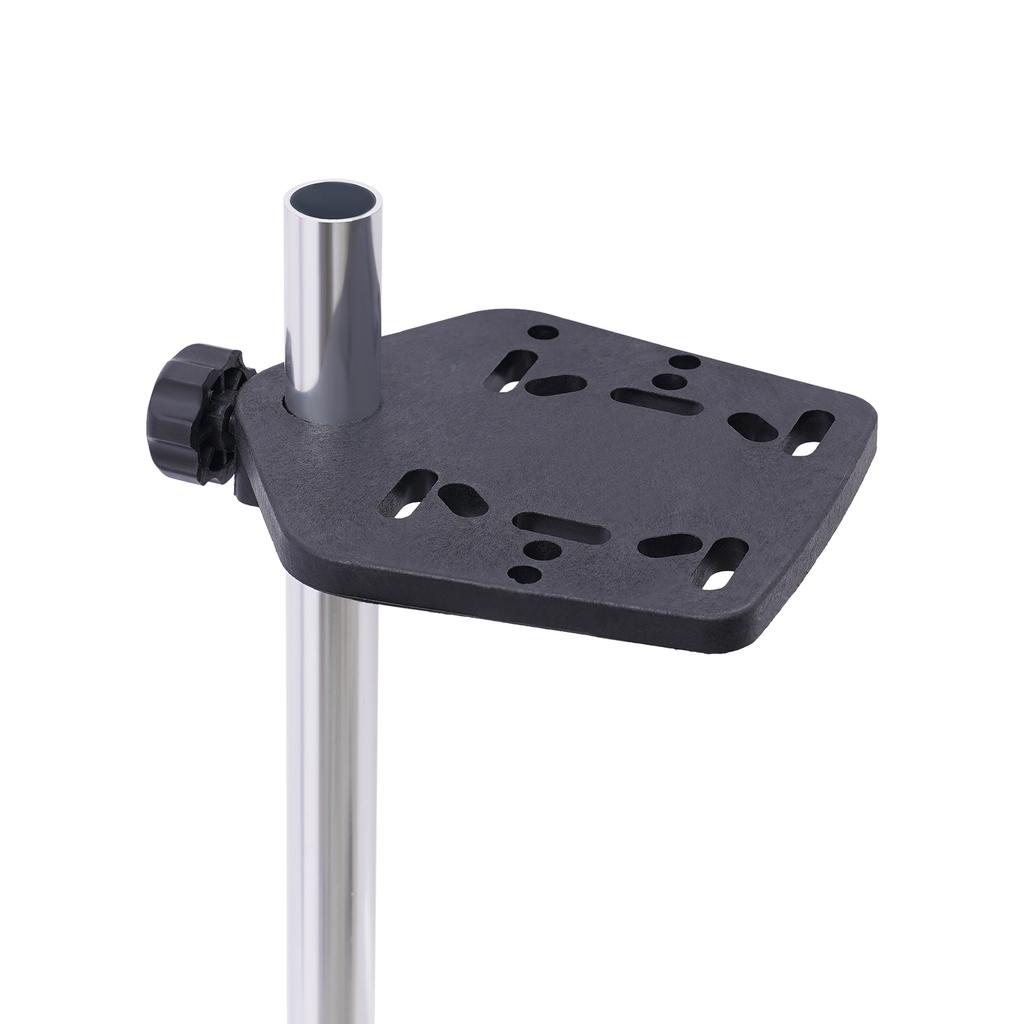 Portable Fishfinder Bracket Transducer Mount 3.15in Clamp & 360° Rotation Aluminum Alloy Fits All Fishing Boats and Canoes