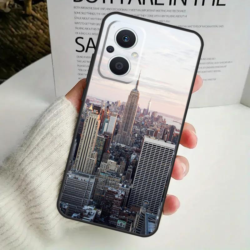 New York City Phone Case For OPPO Reno 8T 14F 13 F 12 11 10 14 Pro 7 8 Lite OPPO Find X8 X6 X5 X9 Pro Cover
