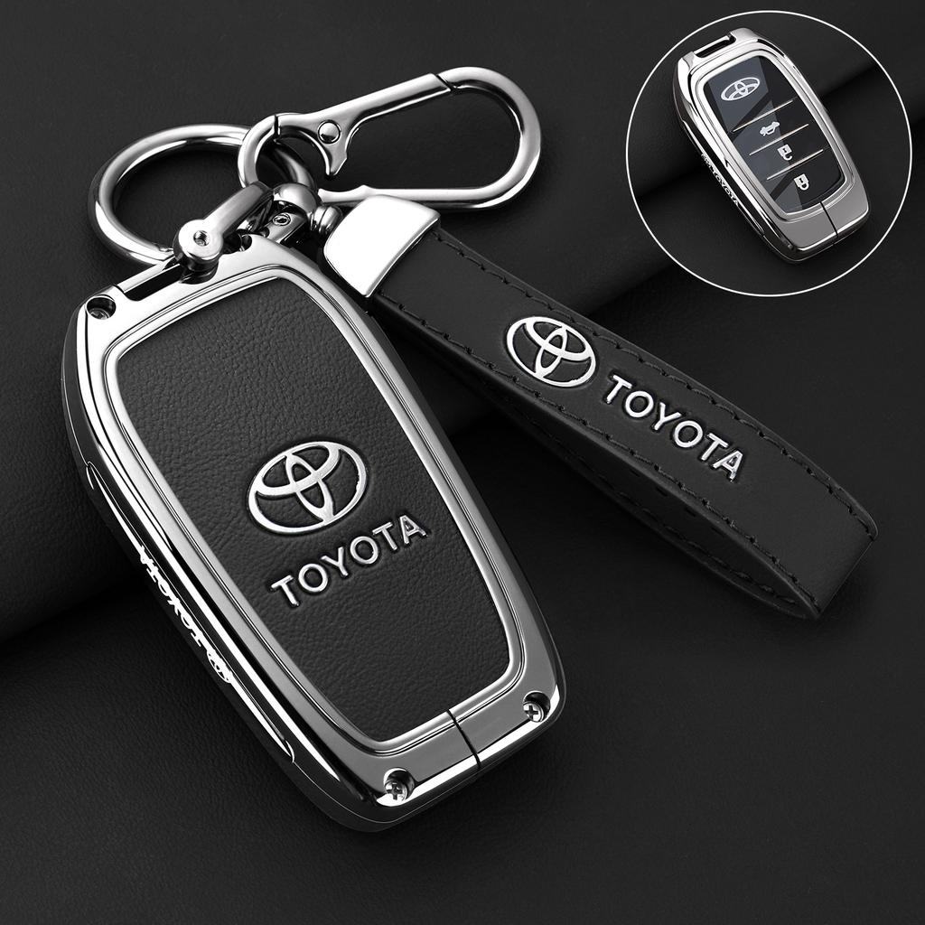 Car Key Case Fob Cover Holder Shell for Toyota CHR Hilux Fortuner Land Cruiser 200 Camry Corolla Crown RAV4 Highland Accessories