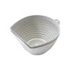 Simple Use CC-1704 Dustpan, Colander, and Bowl Set, Large, Microwave and Dishwasher Safe, Made In Japan, White/Gray