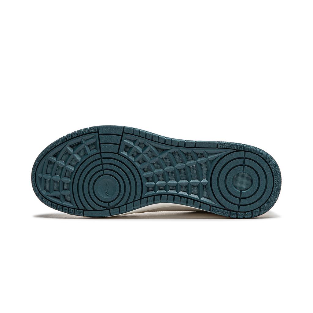 New LiNing Tianji Soft Slip Resistant Cushioning Abrasion Resistant Low Top Skateboard Shoes Men's White Blue AGCU271-1