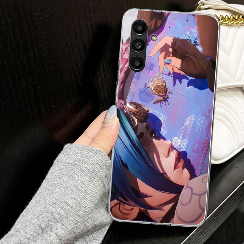 Arcane Jinx Anime Case for Samsung A17 A16 A56 A36 A26 A15 A55 A35 A25 A14 A54 A34 A24 Phone Cover A13 A53 A33 A23 A05S A04S for