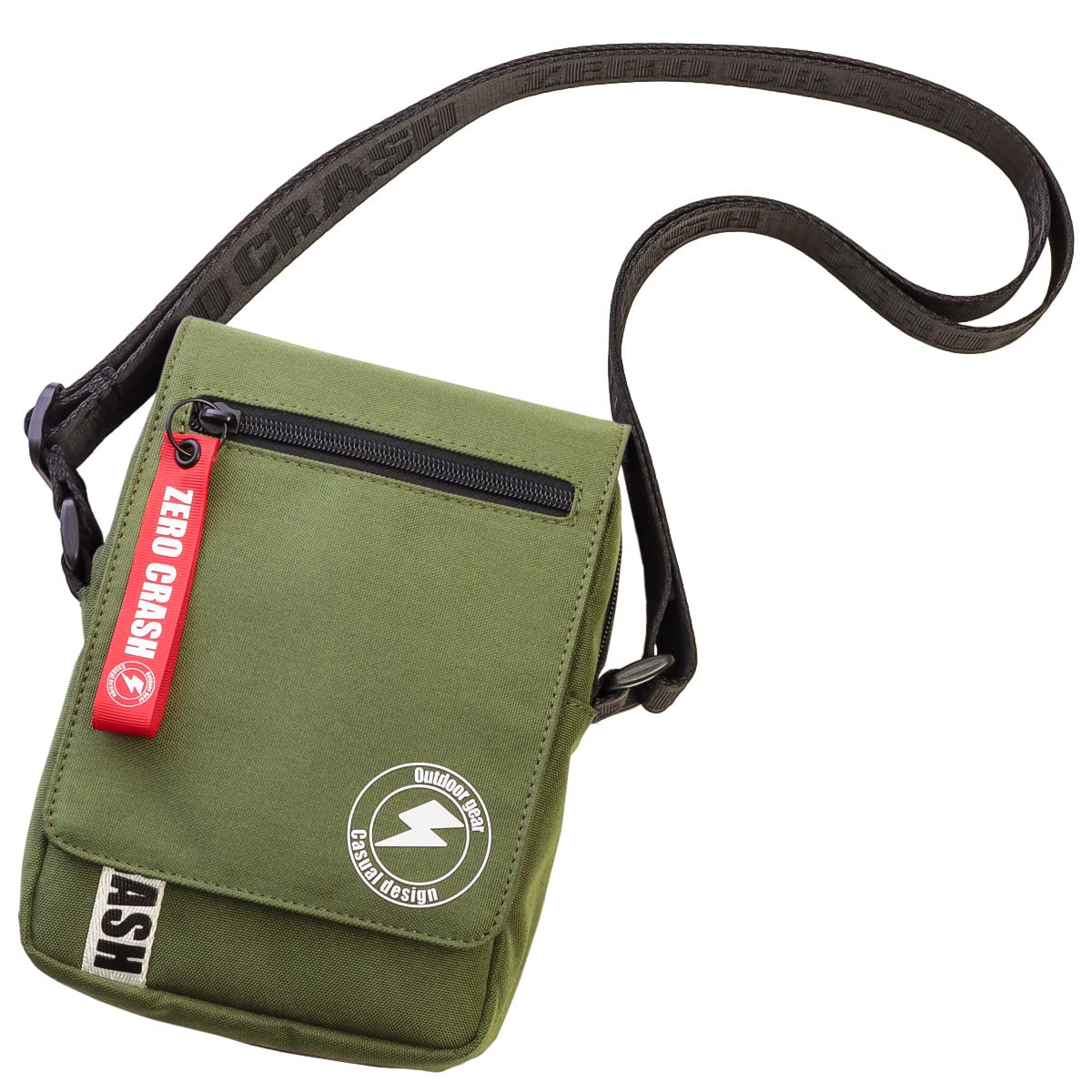 

Shoulder bag for mini shoulder bag [Zero Crush] men, small, water-repellent, nylon, crossbody, [ZC-2010] (khaki)