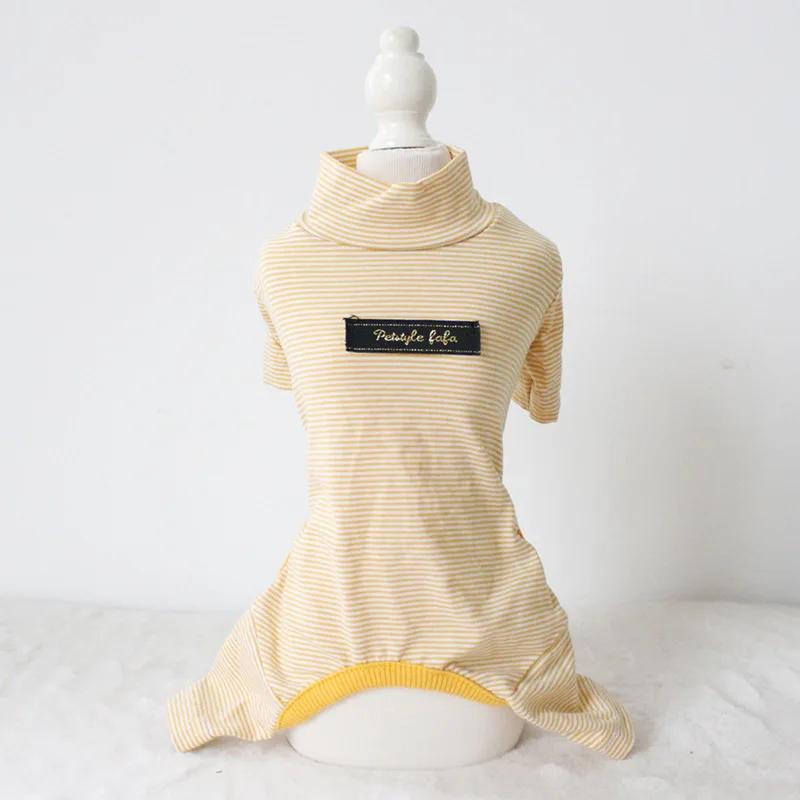 

Осенне-зимняя полосатая рубашка из чистого хлопка, леггинсы восьми цветов, комбинезон для четвероногих питомцев, пижама для собак, одежда для щенков XL