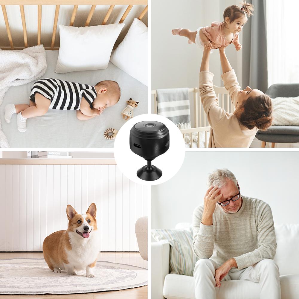 A9 Mini Camera HD 720P Intelligent Home Security IP WiFi Camera Monitor Mobile Remote Camera Mobile Remote Application