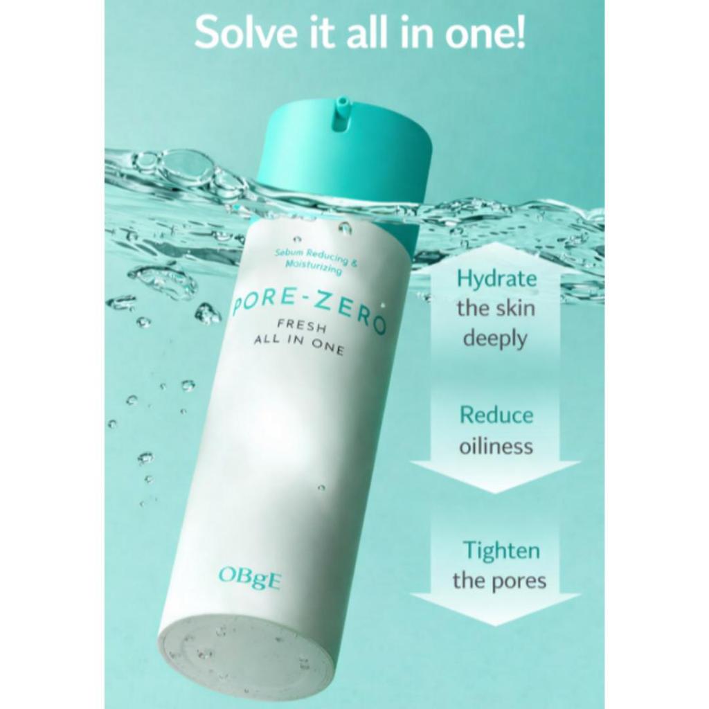 OBge Pore Zero Fresh All In One 150ml Sebum Reducing & Moisturizing