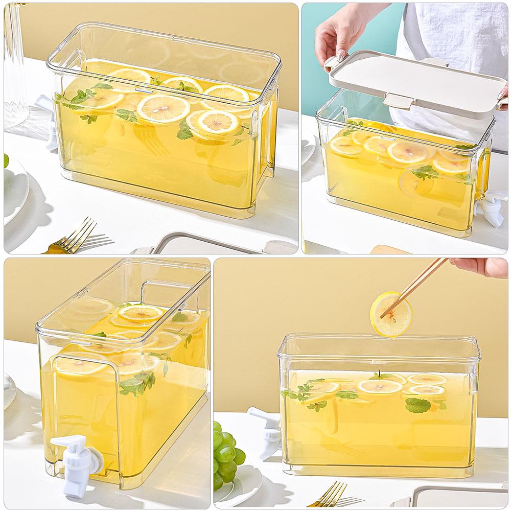 Cold Water Bottle Fridge Jug Pitcher Summer Pot Beverage Kettle with Faucet Refrigerator Dispenser Juice Bucket