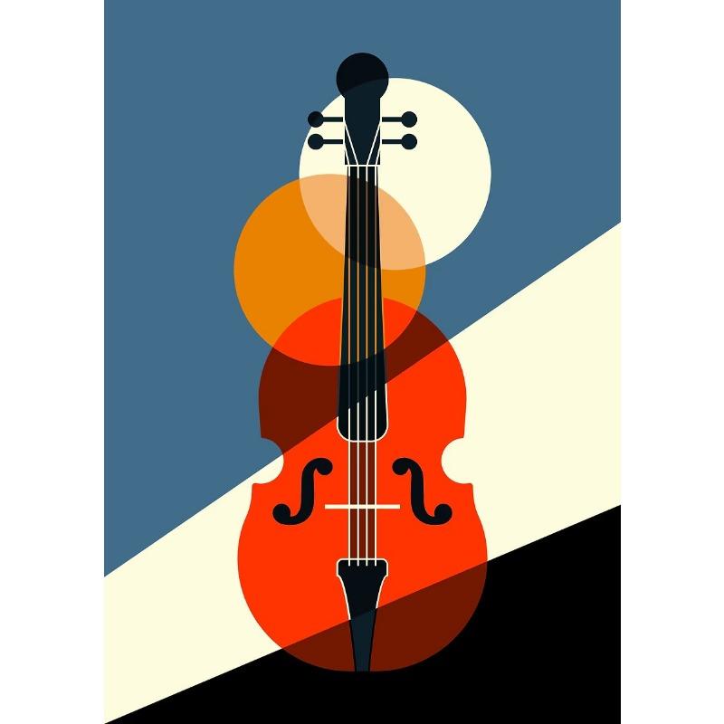 Abstract Creative Violin Instruments Elements Art Postersmurals Canvas Prints Music Classrooms Bedrooms Room Home Decoation