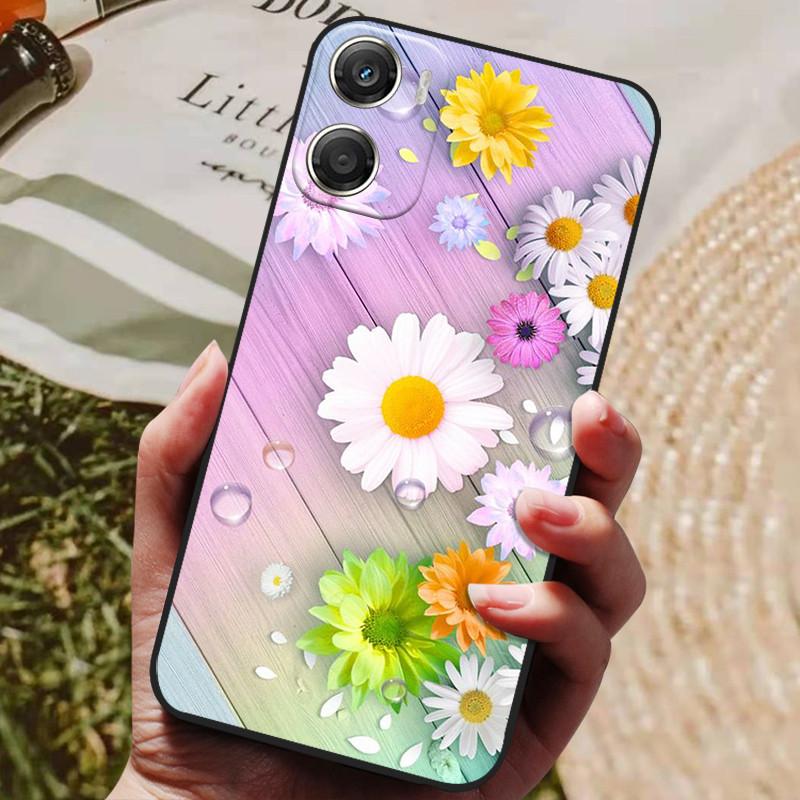 Custodia per Telefono Per Moto G06 Power 4G Cover Posteriore Guscio Antiurto Nero Silicone Morbida Cover Coque Per Motorola Moto G06 Custodie Fundas