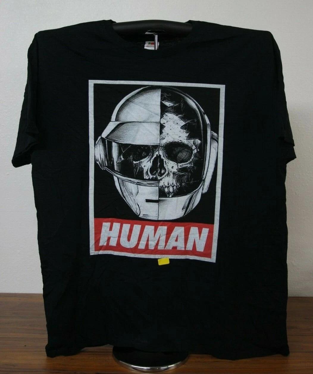 HUMAN Skeleton Skull Graphic T-Shirt XL, Black 4XL