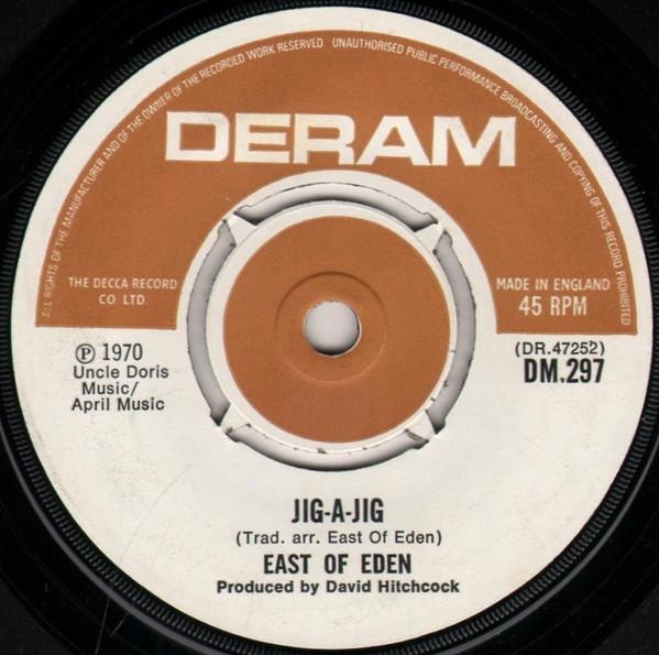 

7inch Record EAST OF EDEN (2) - Jig-A-Jig DM297 Deram 1971 UK Rock Used