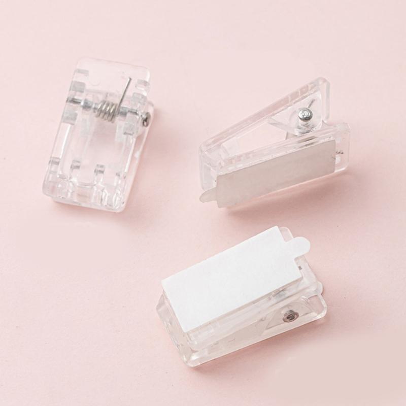 50 PEÇAS Clip Transparente Autoadesivo Gancho para Tapeçaria Clip de Parede para Decoração de Parede de Fotos