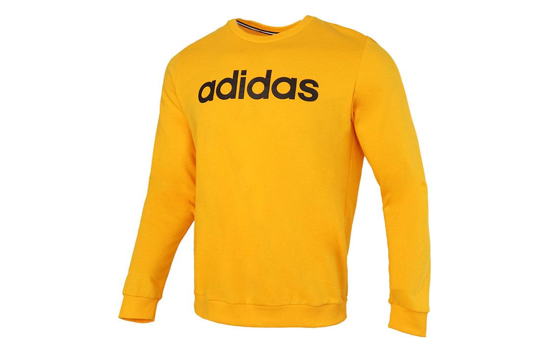 Толстовки Adidas Мужские Желтые С Круглым Вырезом Умеренные Обычные GP4874 XXL