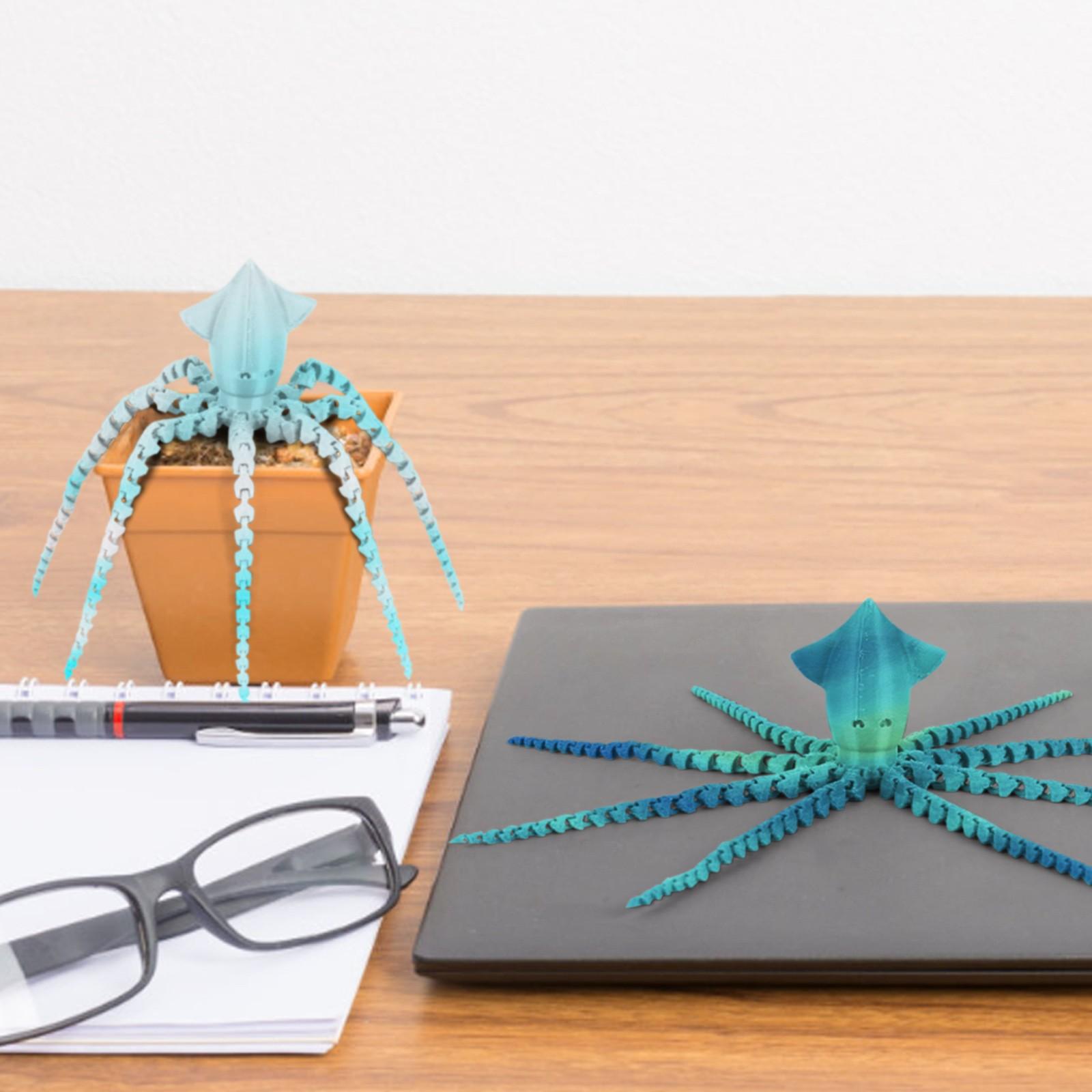 3D-печать каракатицы 3D-печать шарнирная игрушка каракатицы игрушка для взрослых и детей — фото 3