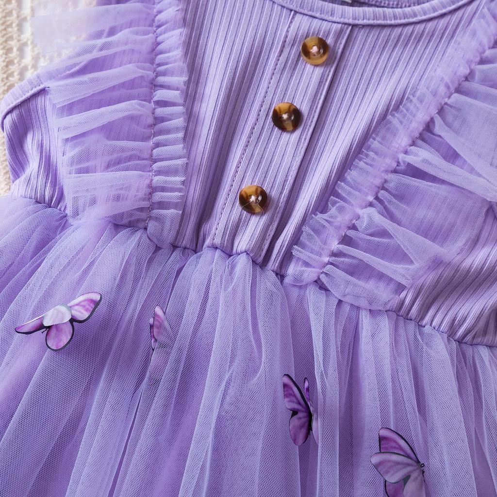 Ubranka dla dziewczynki 3D motyl letni maluch dzieci szelki sukienka wzburzyć tiulowe sukienki Tutu urodziny dzieci sukienka księżniczki