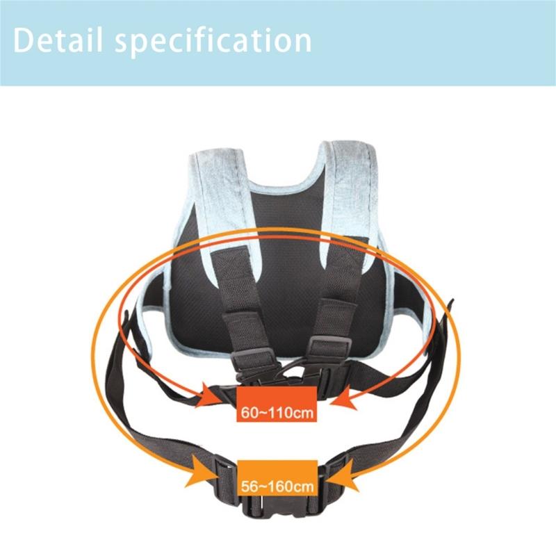 Upgrades Child Motorcycle Safety Harness Adjustable Kids Motorcycle Belt Reflective Breathable Strap for E-bike Durable