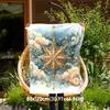 1PC Star CloudOutdoor Flannel Blanket - Soft Plush Decor for Picnics, Camping, Bedroom, Playroom, Office, or Lunch Break 1237A