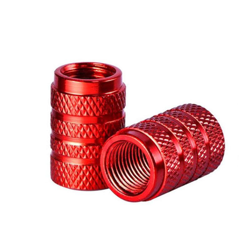 Aluminum Alloy Automobile Tire Valve Cap Three-Slot Circular Universal Valve Core Vacuum Tire Tire Pressure Monitoring Valve Cap Valve Stems 1