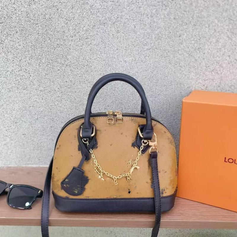 Womens PU Shell Handbag Crossbody Bag Shoulder With Zip Small Vintage Style Daily Use