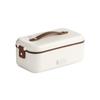 Portable student office worker heated and insulated electric lunch box