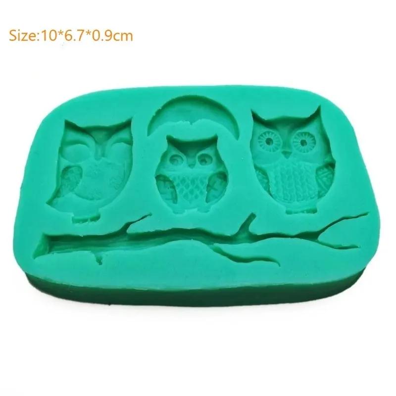 Petits outils de cuisine, moules à gâteaux hiboux, fondants, chocolat, pâtisserie, lune, sucre, artisanat, décoration de cupcakes, accessoires, fournitures