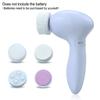 New Electric 5 IN 1 Electric Face Brush Facial Cleaning Device Cleansing Face Brush Facial Cleanser Tools DDXLS01