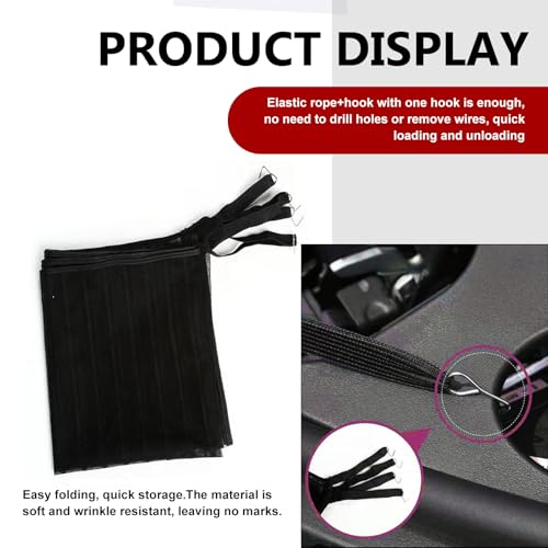 2 pieces of high-density car water tank protection net dust-proof and flocculation-proof radiator protection cover Black