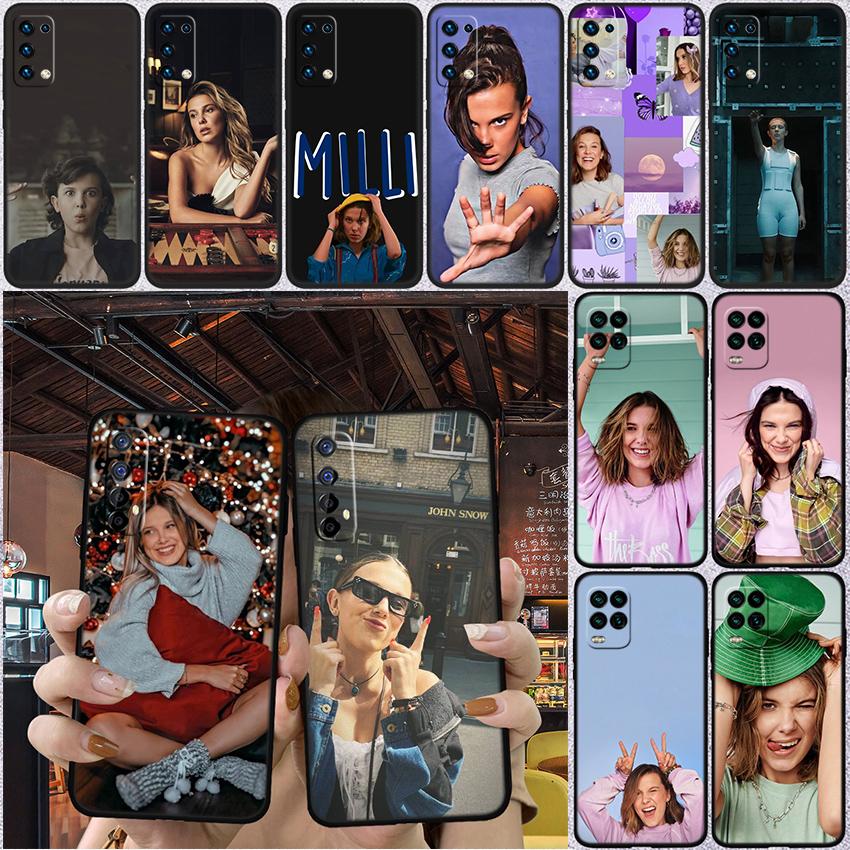 RP48 Millie Bobby Brown New High-End Shell Phone Case for Redmi Note 8 9 Pro Max 9S 9T 9C NFC 8T 8A 10A A4