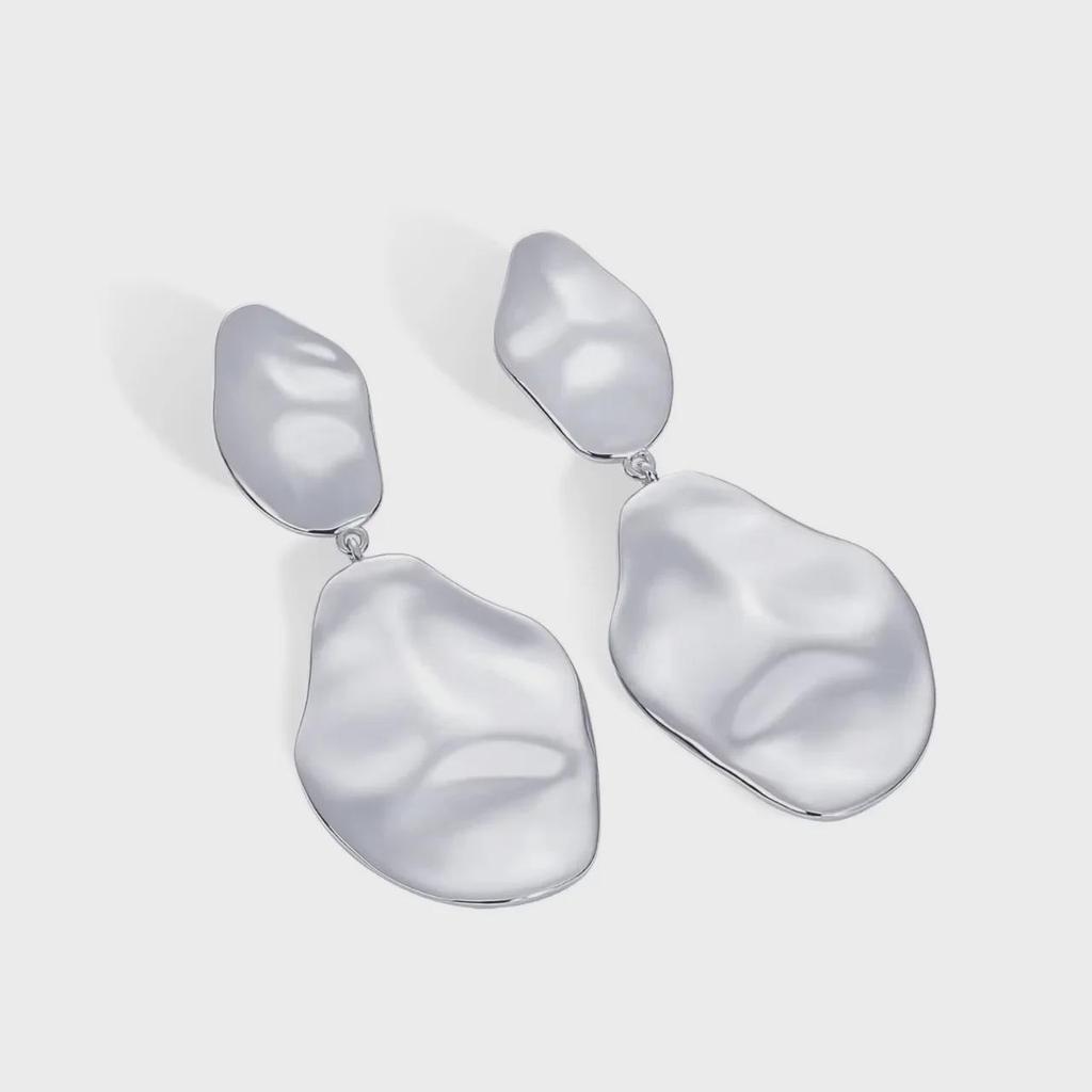High-End French Style Irregular Earrings for Women - Elegant and Versatile