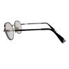 Used FURLA Glasses Titanium Smoky Blue Round Crown Panto