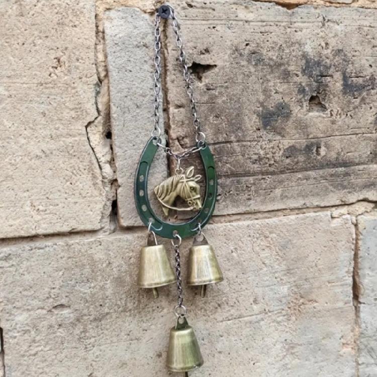 Metal Horseshoe Wind Chime Garden Ornament Wind Chime For Outdoor Space Garden Decoration Decorative Installation