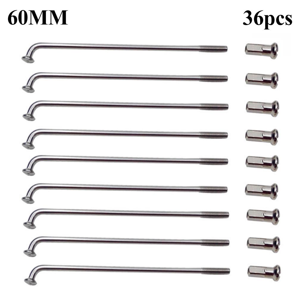 Puntos Electric Bicycle 36Pcs 60-305mm 12G E-bike Wheel Tire Steel Spokes Bike Parts