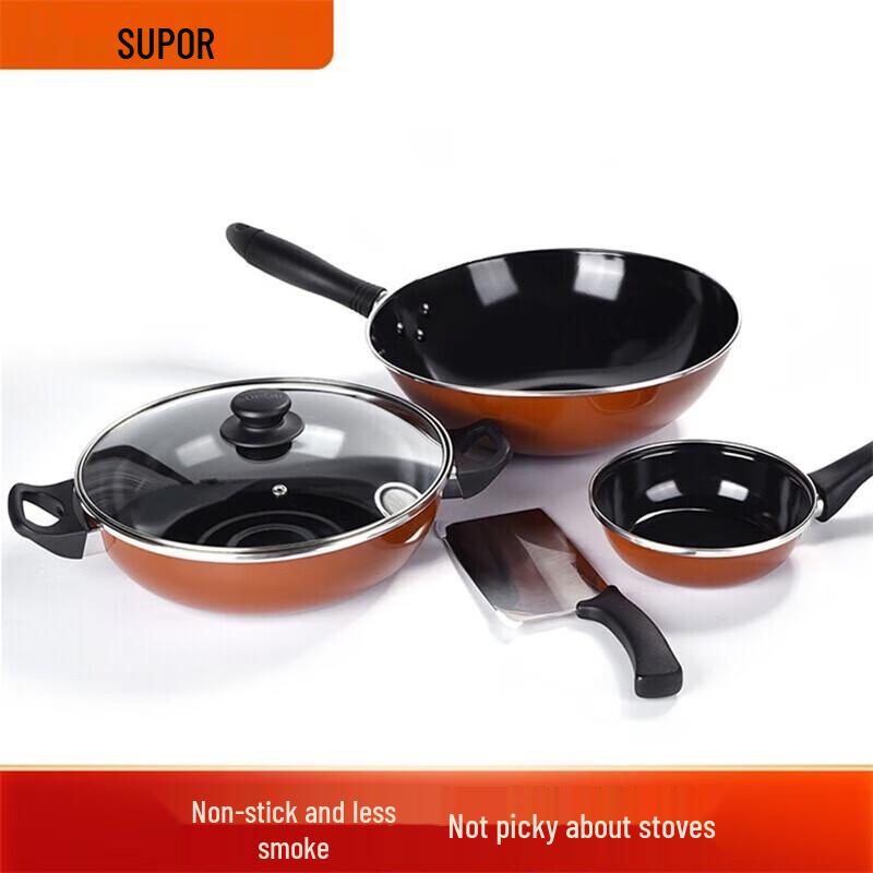 Supor 4-Piece Cookware and Knife Set